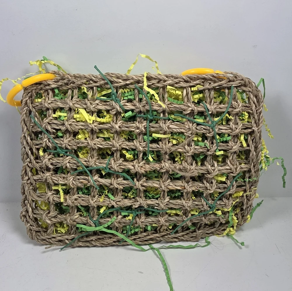 Colorful Bird Toy with Tassels and Rings